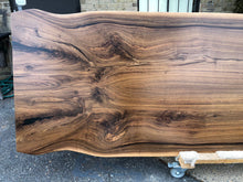 W23-10438 Bookmatch Live Edge Walnut Wood Slab