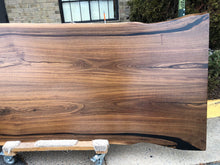 W23-10438 Bookmatch Live Edge Walnut Wood Slab