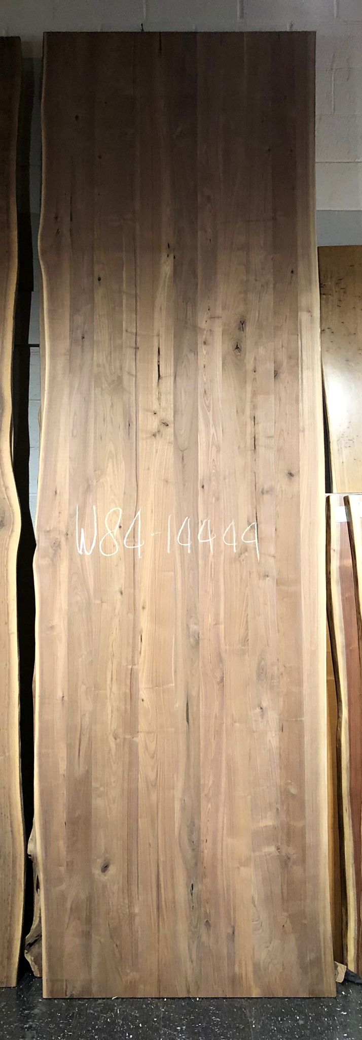 w84-14444 Live edge walnut wood 144x44