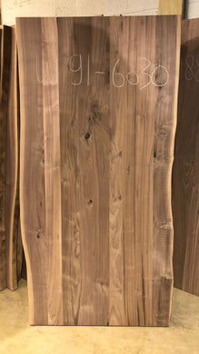 Live Edge Hardwood Slab for Furniture – Unfinished DIY or Custom Finished w91-6030 60