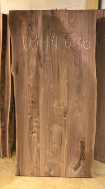 Solid Wood Live Edge Table Top – Raw Slab or Custom Finished w94-6030 60