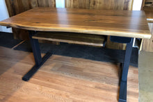 Live edge walnut desk with pullout keyboard tray (Custom size available)