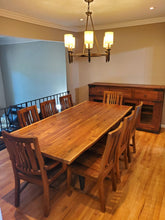 Live edge walnut dining table