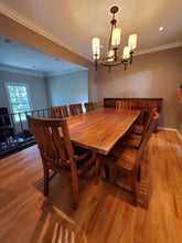 Live edge walnut dining table